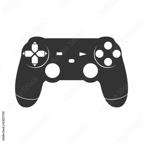 Video game controller. Wireless gamepad. Vector illustration.