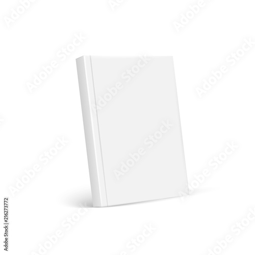 Blank Cover Of Magazine, Book, Booklet, Brochure. Blank book cover template. isolated on white background. Vector illustration.