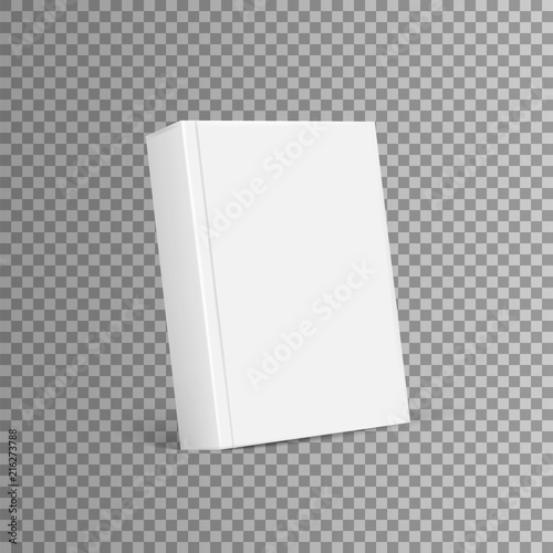 Blank Cover Of Magazine, Book, Booklet, Brochure. Blank book cover template. isolated on white background. Vector illustration.