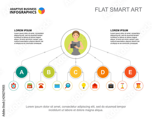 Two options flowchart template. Business data. Abstract elements of diagram, graphic. Structure, strategy, marketing or management creative concept for infographic, project layout.