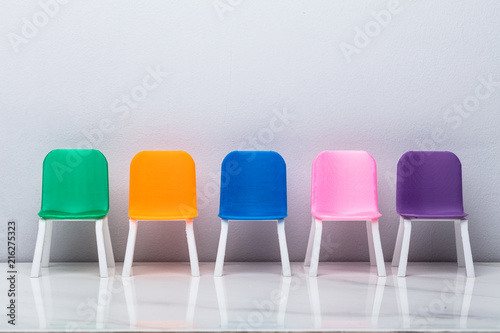 Empty Colorful Chairs