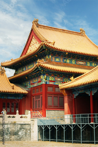 Detail of architecture ,of the forbidden city in Beijing,China