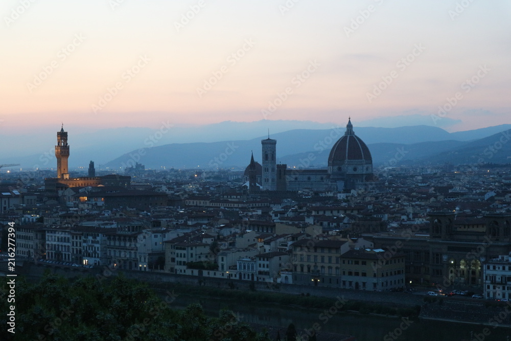 Florence / Firenze. Night city