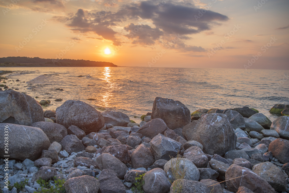 sunset over the sea sunset over the sea