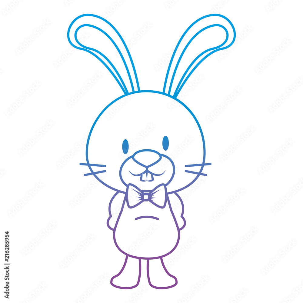 cute and adorable rabbit character
