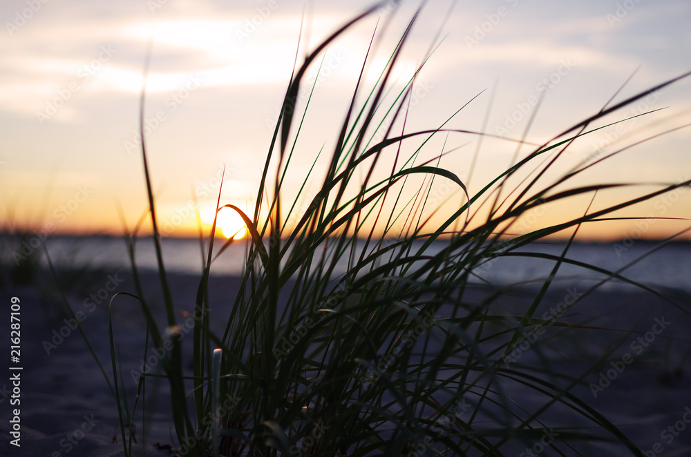 Sunset on the Beach at Eckernförde Sunset on the Beach at Eckernförde
