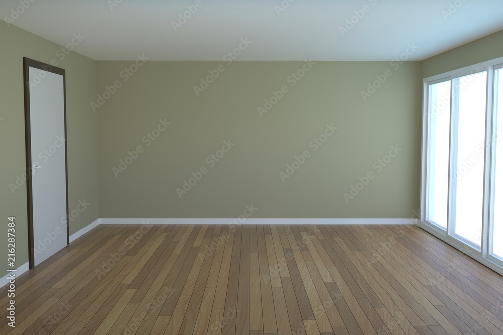 Fototapeta premium Empty room interior 3d rendering