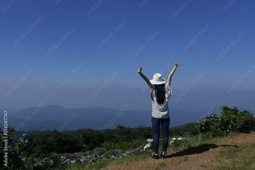 夏の大川原高原