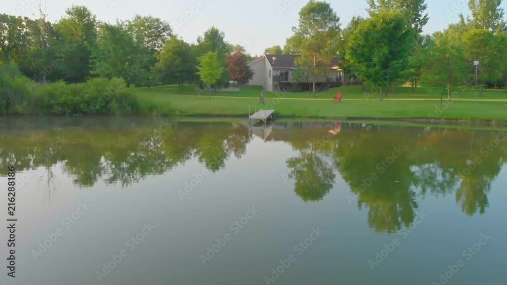 Morning shot over a small pond Morning shot over a small pond