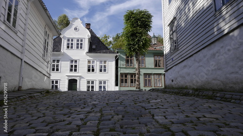 Gamle Bergen - historischer Stadtteil Sandviken, Norwegen
