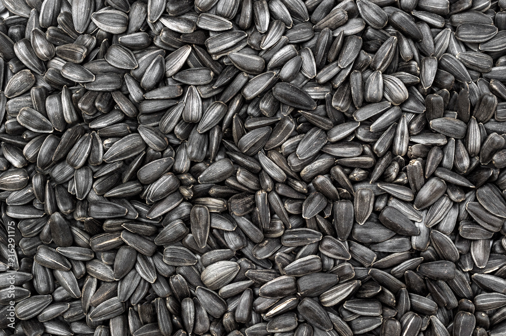 Sunflower seeds as food background. Top view. - obrazy, fototapety, plakaty 