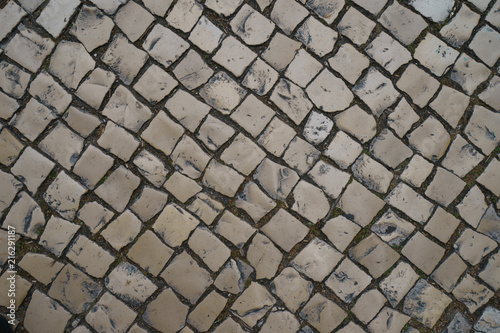 Bright beautiful Lisbon pavement