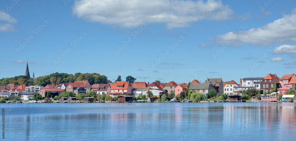 die Inselstadt Malchow in der Mecklenburgischen Seenplatte,Mecklenburg-Vorpommern,Deutschland
