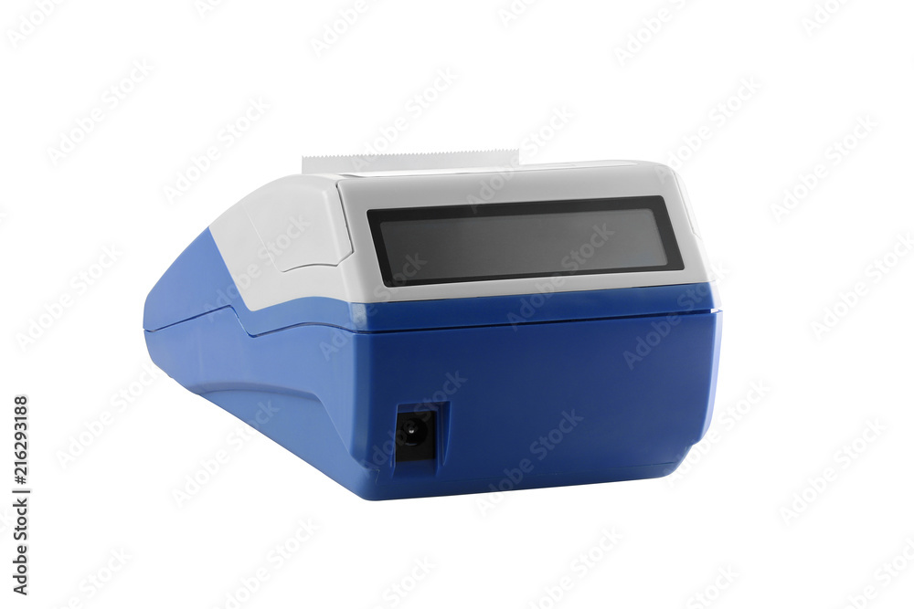 Cash register isolated on white background Cash register isolated on white background