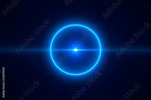 3d rendering  blue flame burning effect