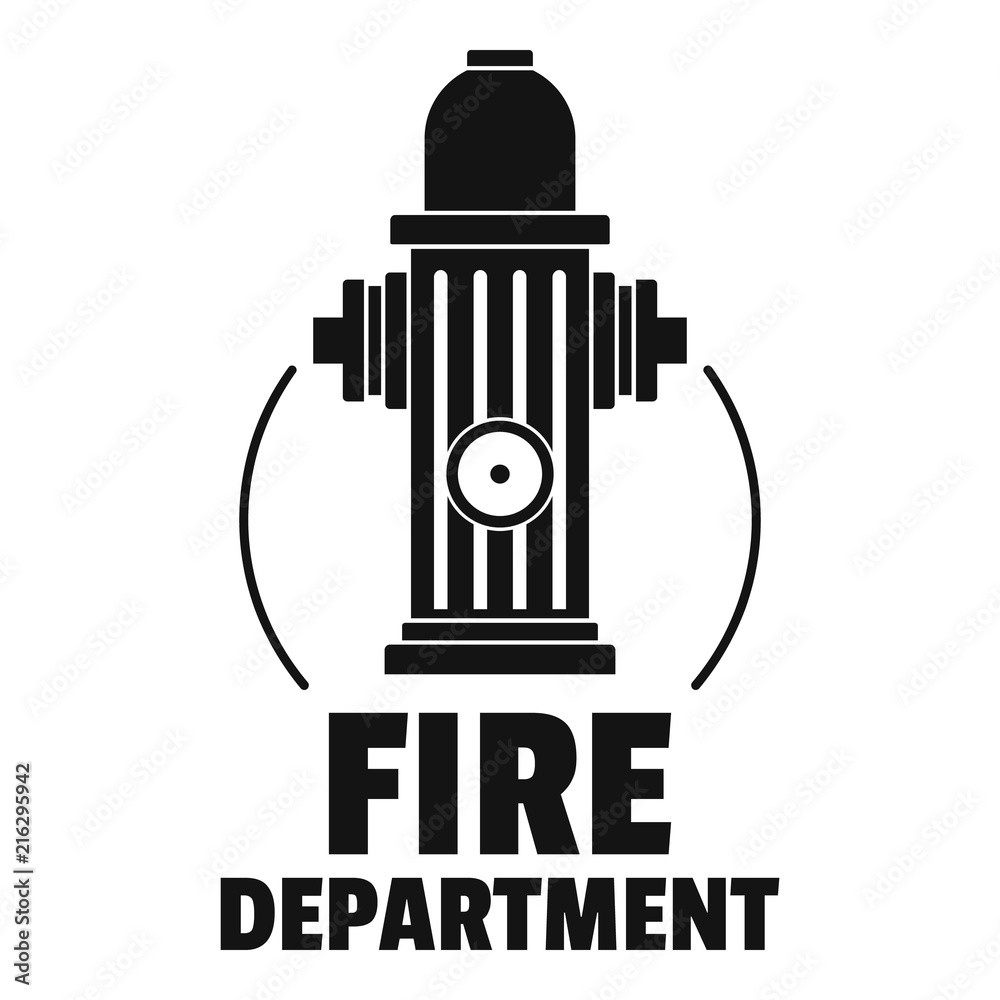 Fire department logo. Simple illustration of fire department vector