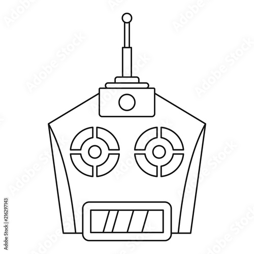 Drone remote control icon. Outline drone remote control vector icon for web design isolated on white background