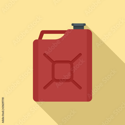 Gas canister icon. Flat illustration of gas canister vector icon for web design