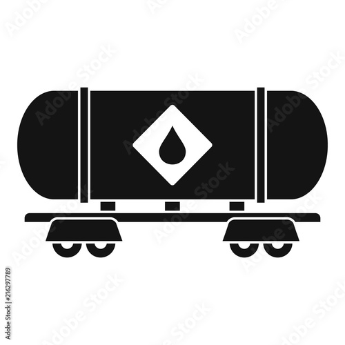 Petrol wagon icon. Simple illustration of petrol wagon vector icon for web design isolated on white background