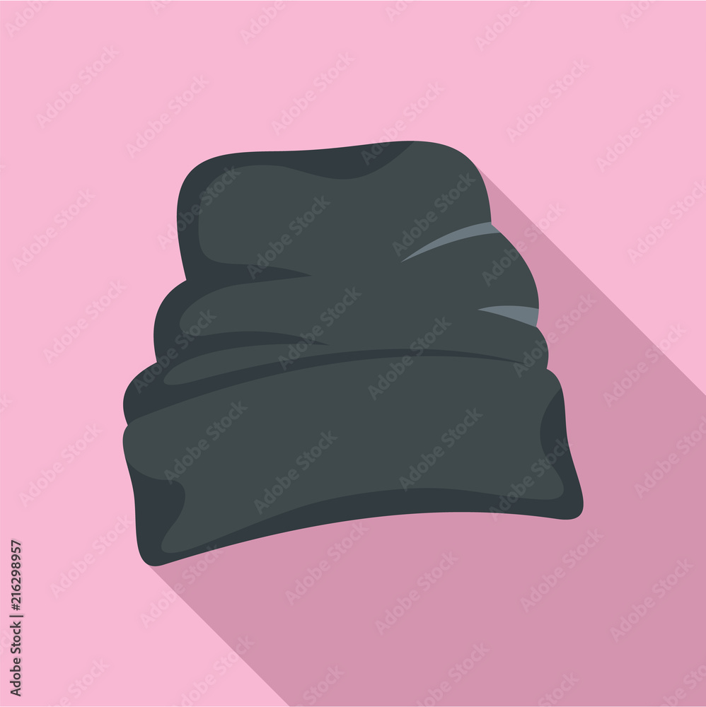 Beanie hat icon. Flat illustration of beanie hat vector icon for web design