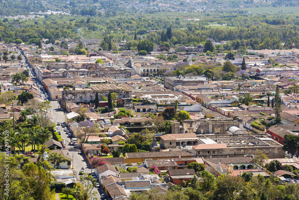 Antigua Guatemala Aerial View