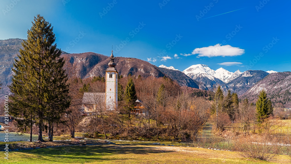 The church at the Lake Bohinj - Slovenia