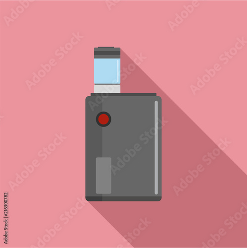 Vaping box icon. Flat illustration of vaping box vector icon for web design