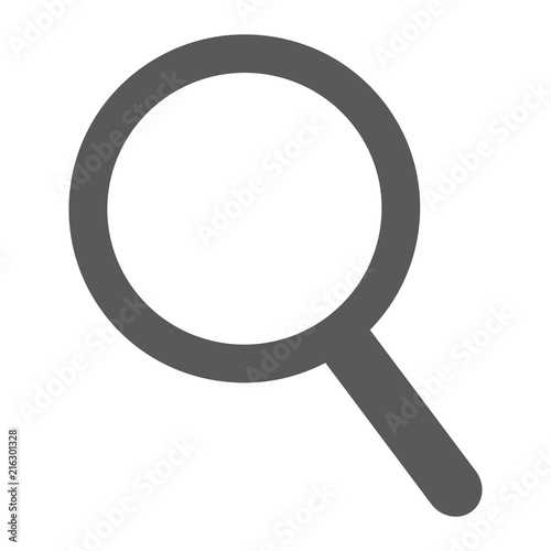 Zoom glyph icon, tools and design, magnifier sign, vector graphics, a solid pattern on a white background, eps 10.