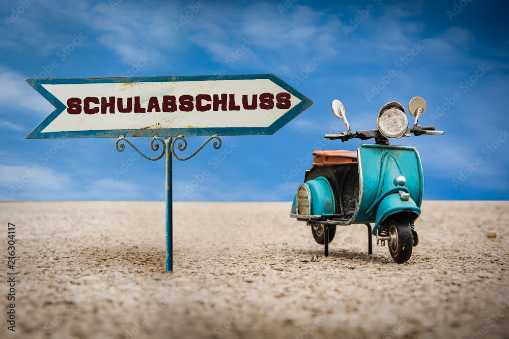 Obraz premium Schild 305 - Schulabschluss