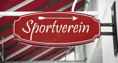 Schild 312 - Sportverein