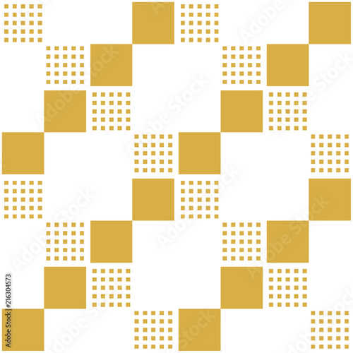 Seamless geometric pattern. Abstract background with geometric shapes. Pattern for fabric, gift wrapping, paper design, wallpaper, textile, tile, carpet. Vector illustration with squares.