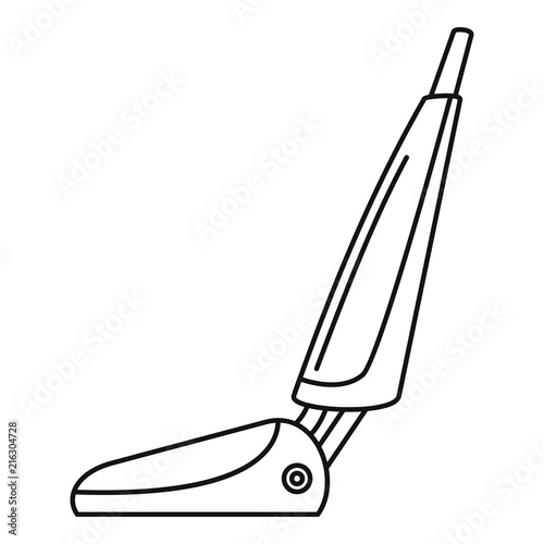 Hotel vacuum cleaner icon. Outline hotel vacuum cleaner vector icon for web design isolated on white background