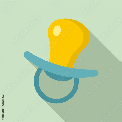 Nipple toy icon. Flat illustration of nipple toy vector icon for web design