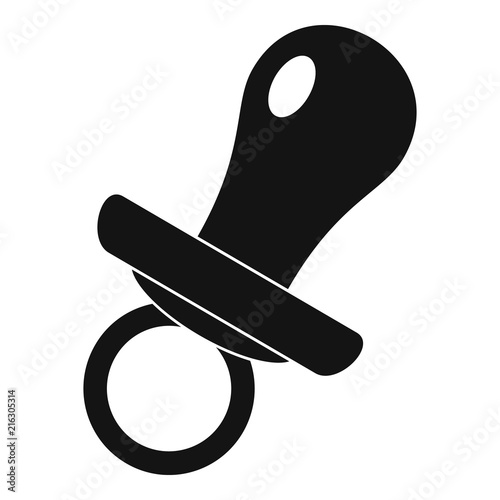 Nipple icon. Simple illustration of nipple vector icon for web design isolated on white background