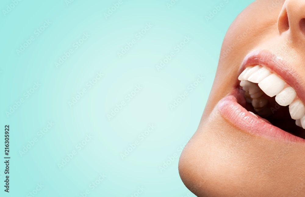 Beautiful wide smile of young fresh woman Beautiful wide smile of young fresh woman