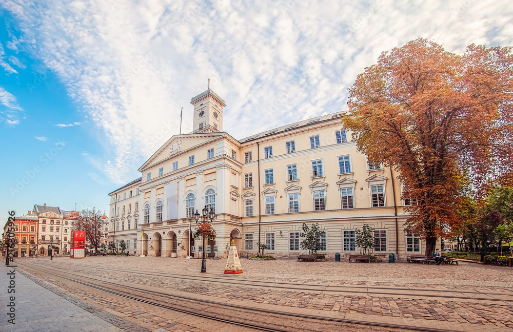 Obraz premium Lviv city hall