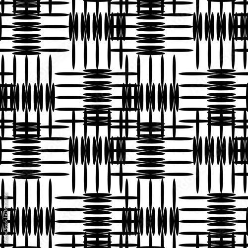Seamless geometric pattern. Abstract background with geometric shapes. Pattern for fabric, gift wrapping, paper design, wallpaper, textile, tile, carpet. Vector illustration with squares and lines.