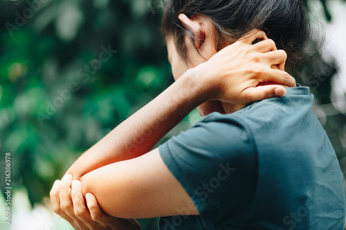 Canvas Print female's elbow