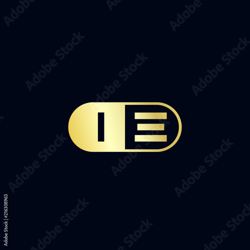 Initial Letter IE Logo Template Design photo