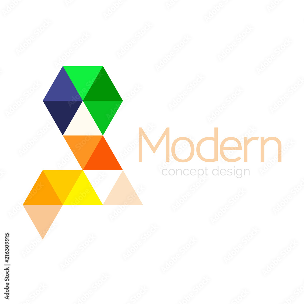 Triangle shape design abstract business logo icon design. Company logotype branding emblem idea Triangle shape design abstract business logo icon design. Company logotype branding emblem idea