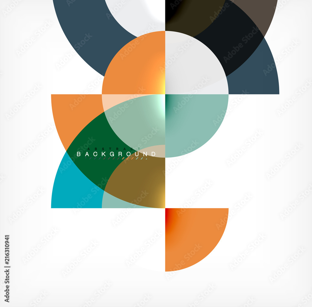 Modern circle abstract background Modern circle abstract background