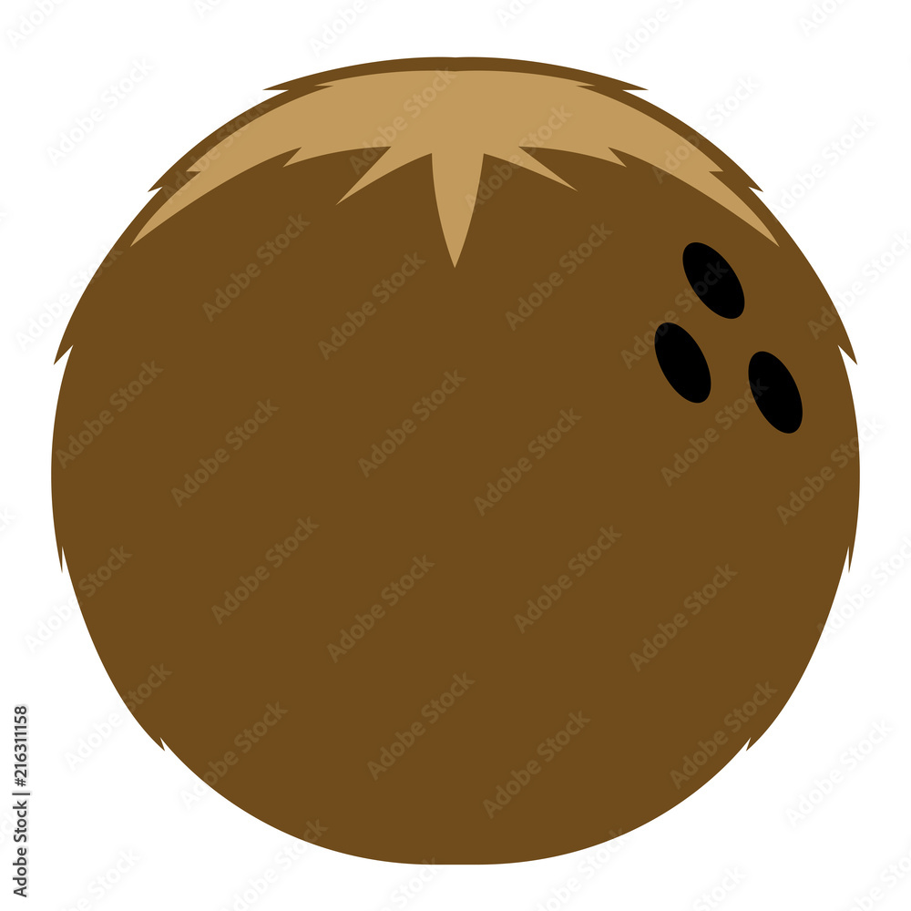 Fototapeta premium Isolated coconut icon