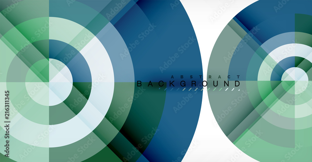 Obraz premium Vector circle abstract background