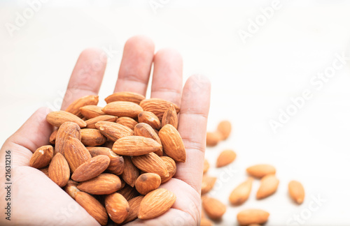 delicious almond on hand