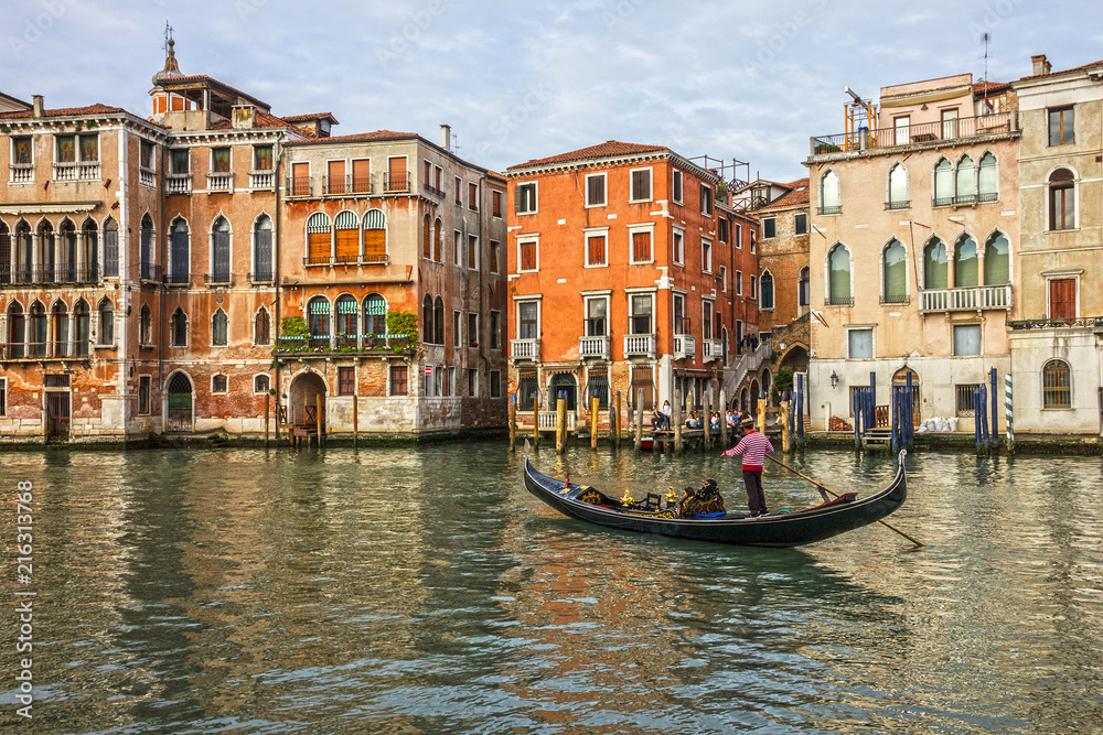Venice, Italy. Grand canal architecture in Venice.