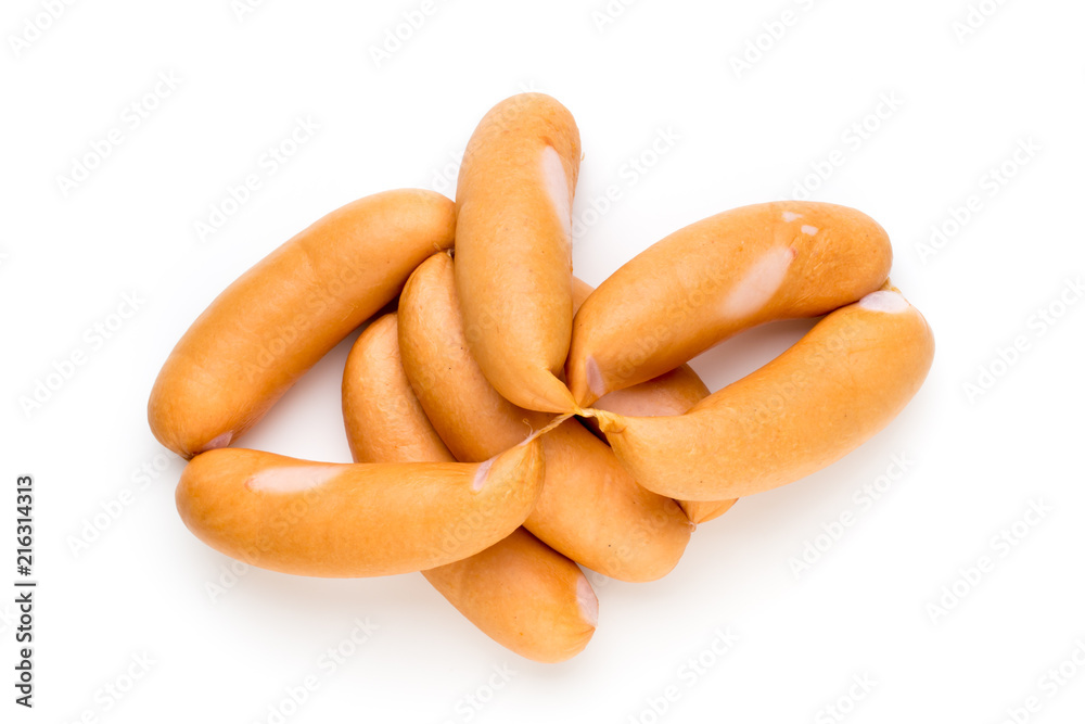 Pork sausage isolated on white background. Pork sausage isolated on white background.