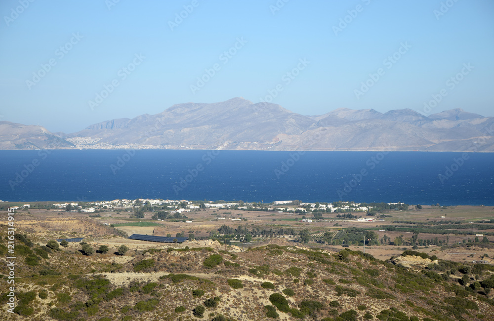 Blick von Kos nach Kalymnos