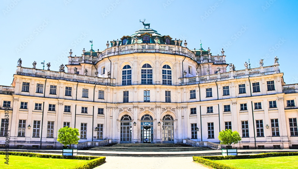 Stupinigi building, hunting palace, historical residence of the Savoy family, Turin, Piedmont, Italy