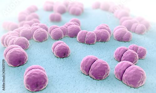 3d illustration of hundreds of meningitis pathogens called menigococcus photo