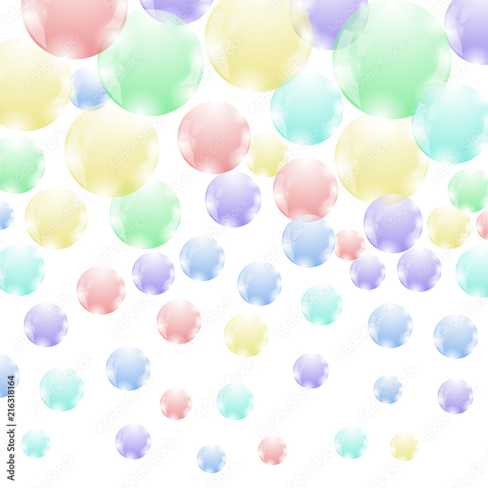 Colored Soap Bubbles Pattern Colored Soap Bubbles Pattern